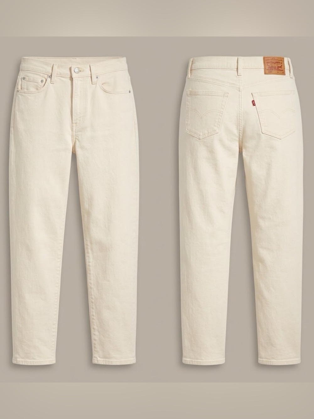 Women's Levi’s High Waisted White Preppy Jeans